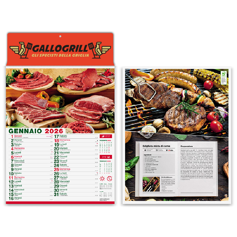Calendario illustrato carni