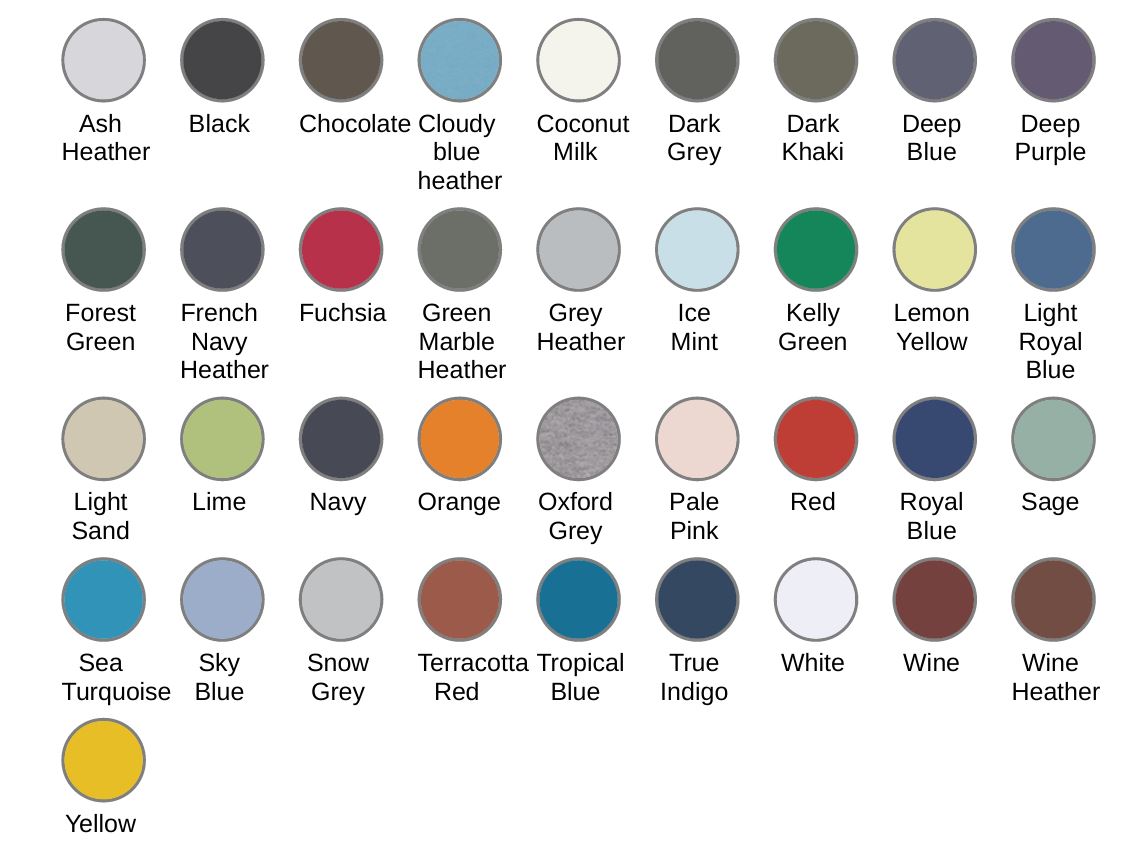 t-shirt bio uomo colori